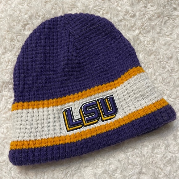LSU Purple, Gold & White Beanie - Picture 6 of 6